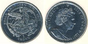 1 Krone 曼島 镍/銅 