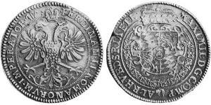 2 Thaler Electorate of Bavaria (1623 - 1806) Plata 