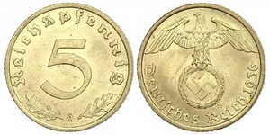 5 Pfennig Germania nazista (1933-1945)  
