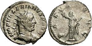 1 Antoninianus 羅馬帝國 銀 瓦勒良