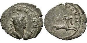 1 Antoniniano Impero romano (27BC-395) Rame/Argento Gallieno (218-268)