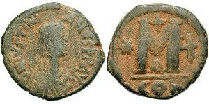  Follis Empire byzantin (330-1453) Bronze Justinien I (482-565)