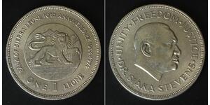 SIERRA LEONE 1 Leone ND(1974) - Copper/Nickel - 10 Anniversary of Bank - 4136