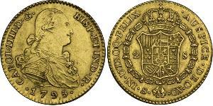 2 Escudo 西班牙帝國 金 卡洛斯四世 (1748-1819)