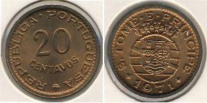 Сан-Томе и Принсипи
20 сентаво (1971 г.)
Бронза

