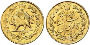 1344,IRAN. Reza Shah, 1344-1360 AH (1925-1941). 2 Pahlavi SH 1305 (1926). 3.79 g. KM 1112. Fr. 89. Sehr selten. Nur 1'134 Exemplare geprägt / Very rare. Only 1'134 pieces struck. Vorzüglich / Ext ...