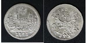 FRANKFURT AM MAIN (German State) 1 Kreuzer 1773 BN - Billon - VF/XF - 941