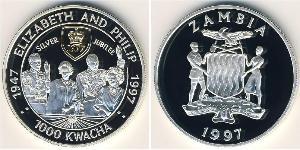 1000 Kwacha 赞比亚 銀 