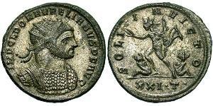 1 Antoninianus Roman Empire (27BC-395) Copper/Silver Aurelian (215-275)