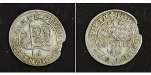  
 
   1624, Duchy of Wurttemberg, John Frederick. Silver 2 Kreuze (½ Batzen) Coin. VF    Mint Year: 1624 Mint Place: Stuttgart (S)    Reference: KM-124 ($65 in VF!)   Denomination: 2 Kreuzer (Ha ...