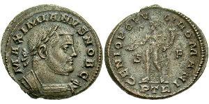 1 Follis Römische Kaiserzeit (27BC-395) Bronze Galerius Maximianus (260-311)