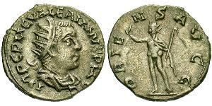 1 Антонініан Римська імперія (27BC-395) Срібло Валеріан I (193-260)