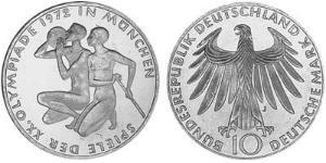 10 Mark West Germany (1949-1990) Silver 