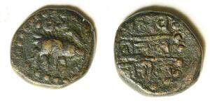INDIA (Nayaks of Gingee) AE Kasu ND - Copper - Tirumala - 4639
