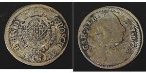 BAVARIA (German State) 3 Kreuzer (Groschen) 1736 - Silver - Karl Albrecht - 540