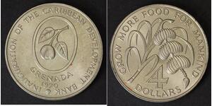 GRENADA 4 Dollars 1970 - Copper/Nickel - F.A.O. - aUNC - 2066