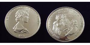 1 Crown Islas Turcas y Caicos Níquel/Cobre Isabel II (1926-2022)