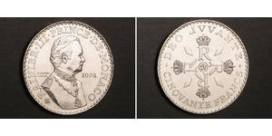 100 Franc Mónaco Plata Raniero III de Mónaco