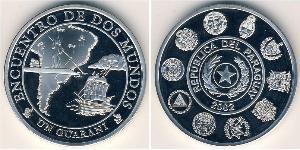 1 Guaraní Paraguay (1811 - ) Argento 