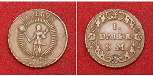 
 
  Urcaquary 1718, Sweden, Charles XI. Nice Copper Daler Coin. Medallic Emergency Coinage!  Mint Year: 1718 Reference: KM-359. Mint Place: Stockholm Mintage: 300,000 pcs.   Denomination: Daler ...