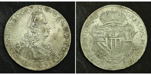  
 
  
 1768, Tuscany, Pietro Leopoldo. Rare Silver Francescone (10 Paoli) Coin. VF- 
  
 Mint year: 1768 Mint Place: Pisa, Italy (PISIS) Denomination: Francescone (10 Paoli)  Reference: Davenpor ...