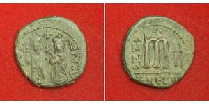  
 
 Genius Antiques 
 

 
 Byzantine Empire, Phocas & Leontia (602-610 AD) Bronze Follis Coin.  
  
 Denomination: Follis Mint Place: Antiochia Condition: Cleaned F-VF. Mint Period: 605-606  ...