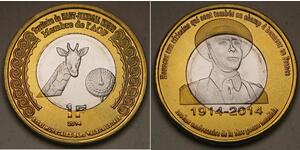 UPPER SENEGAL / NIGER 1 Franc 2014 - 100th A. Beginning of W. W. I - aUNC -3537*