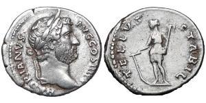 1 Denarius Römische Kaiserzeit (27BC-395) Silber Hadrian  (76 - 138) 