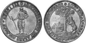 1 Thaler Anhalt-Bernburg (1603 - 1863) Silber Viktor I. Amadeus,Anhalt-Bernburg(1634 – 1718)