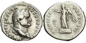 1 Denarius Römische Kaiserzeit (27BC-395) Silber Vespasian (9-79)
