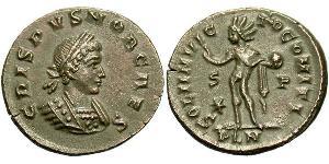 1 Follis /  AE3 Empire romain (27BC-395) Bronze Crispus (305 - 326)