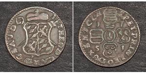  
  /1751,  Liege (Bishopric), Johann Theodor of Bavaria. Cu Liard (12 Mites) Coin.  Condition: VF+ Mint Years: 1751 Denomination: Liard  References: KM-155. Mint Place: Bishopric of Liége (Belgi ...