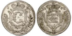 Württemberg. Karl Eugen 1744-1793. 3 Kreuzer 1746. Klein/Raff 313. Sehr schön