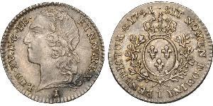 12 Соль Королевство Франция (843-1791) Серебро Людовик XV (1710-1774)