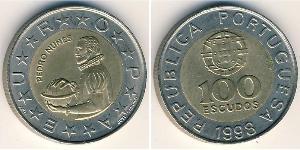 100 Escudo Portuguese Republic (1975 - ) Bimetal 