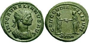 1 Антонініан Римська імперія (27BC-395) Бронза Авреліан (215-275)