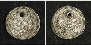  
 
   1758, Regensburg (Free City). Beautiful Silver 1 Kreuzer Coin. Pierced XF!   Reference: KM-93.  Denomination: 1 Kreuzer  Condition: Pierced, otherwise XF!  Mint Official: Egon Beckenbauer  ...